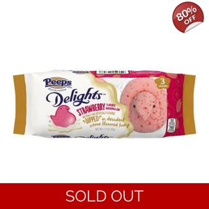 Peeps Delights Easter Strawberry Creme Fudge Dipped Chicks 3PK - 42g